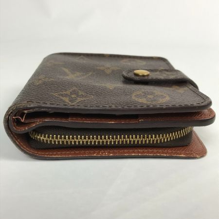  LOUIS VUITTON ルイヴィトン モノグラム コンパクトジップ 2つ折り財布  M61667