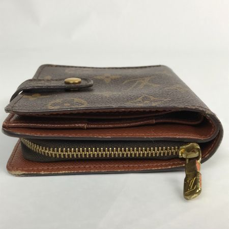  LOUIS VUITTON ルイヴィトン モノグラム コンパクトジップ 2つ折り財布  M61667