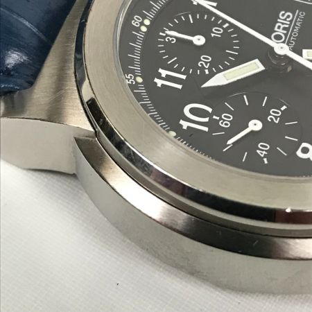  ORIS オリス ビッグクラウン 自動巻き メンズ腕時計 クロノグラフ ブラック 7511