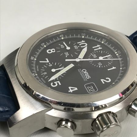  ORIS オリス ビッグクラウン 自動巻き メンズ腕時計 クロノグラフ ブラック 7511