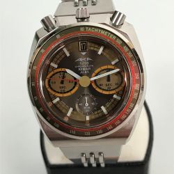 ■■ ALBA アルバ AKA 1/10 クロノグラフ 茶 クオーツ メンズ腕時計 本体のみ  657-6060 Bランク