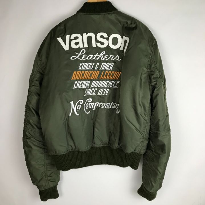 VANSON バンソン ライディングジャケット サイズL プロテクター欠品 VS578-W1501 オリーブ｜中古｜なんでもリサイクルビッグバン