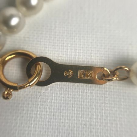  田崎真珠 ネックレス K18 ダイヤ0.01ct パール 真珠