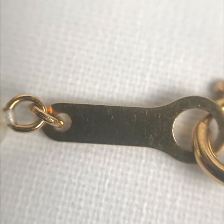  田崎真珠 ネックレス K18 ダイヤ0.01ct パール 真珠