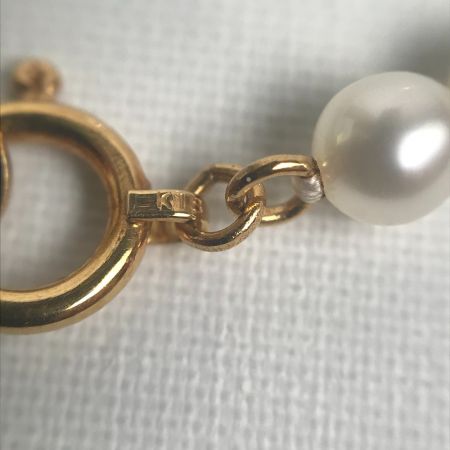  田崎真珠 ネックレス K18 ダイヤ0.01ct パール 真珠