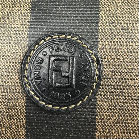  FENDI フェンディ ペカン柄 ミニボストンバッグ ハンドバッグ ブラウン