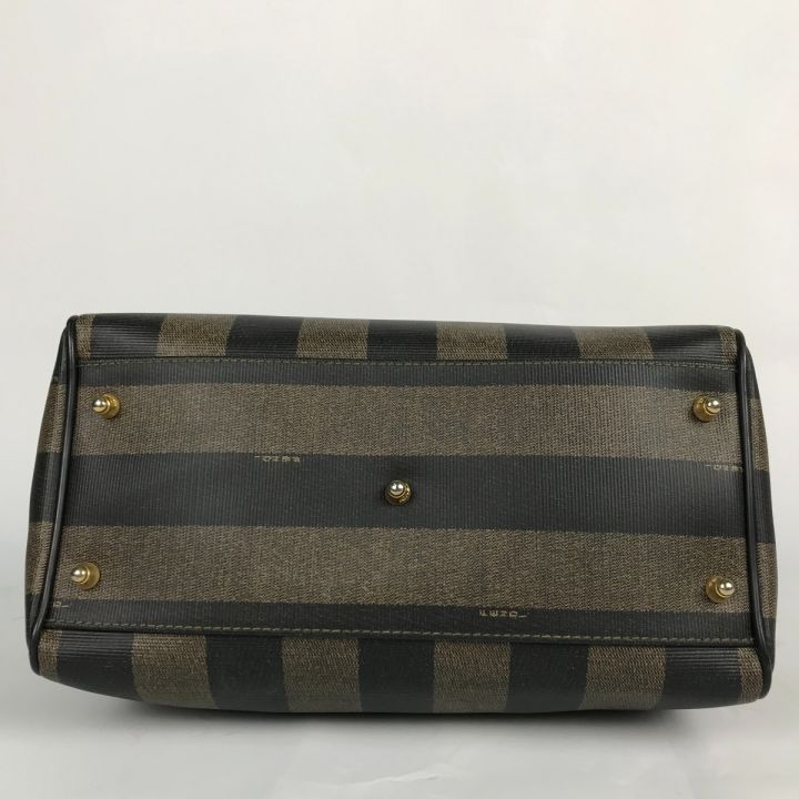 中古】 FENDI フェンディ ペカン柄 ミニボストンバッグ ハンドバッグ ...