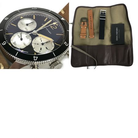  DAN HENRY ダン ヘンリー パイロットクロノグラフ ケース 替えベルト付き 1082/1963 1963