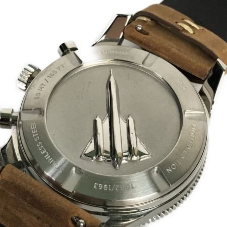  DAN HENRY ダン ヘンリー パイロットクロノグラフ ケース 替えベルト付き 1082/1963 1963