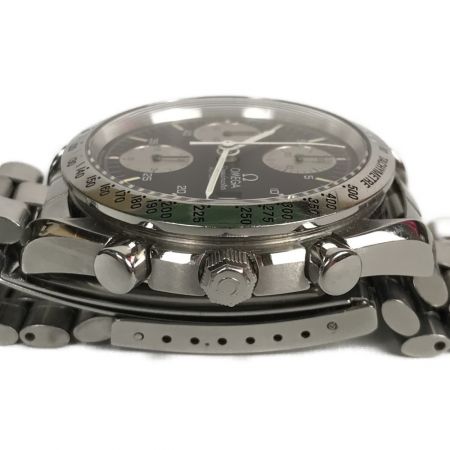  OMEGA オメガ スピードマスター デイト 自動巻き SS ブラック メンズ腕時計 175 0043 375 0043