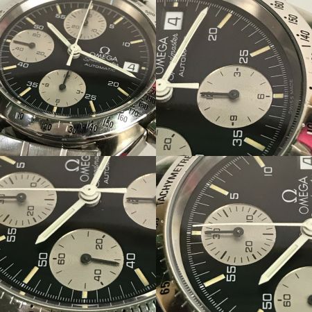  OMEGA オメガ スピードマスター デイト 自動巻き SS ブラック メンズ腕時計 175 0043 375 0043