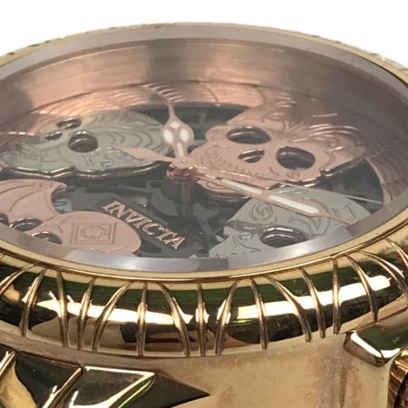  INVICTA インビクタ メンズ腕時計 クォーツ スカル ボーンコレクター 21749 ゴールド