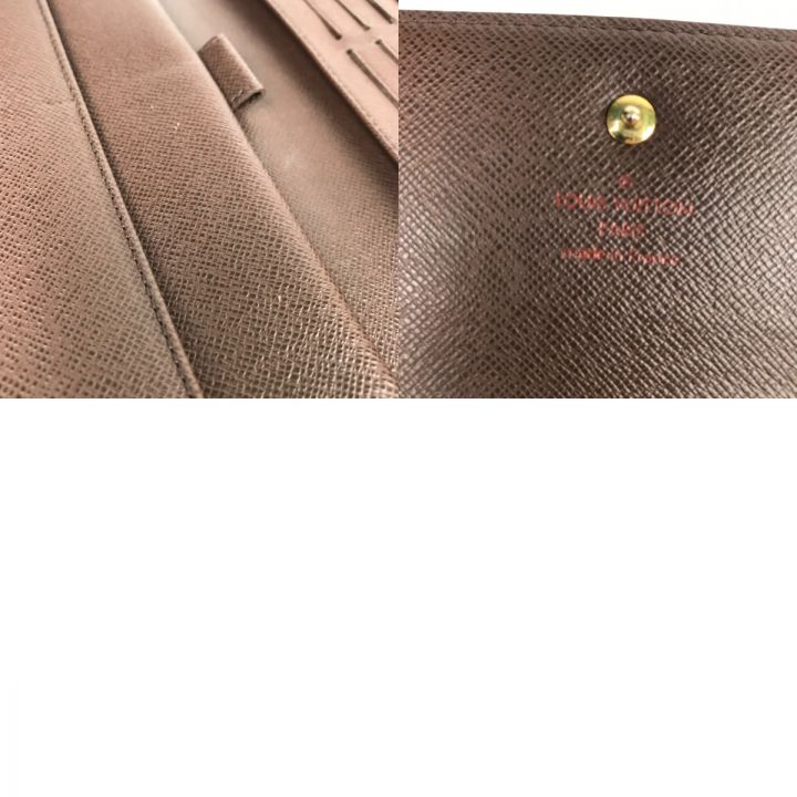 中古】 LOUIS VUITTON ルイヴィトン ダミエ ポルトフォイユ ...