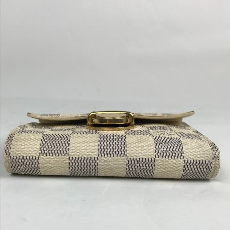  LOUIS VUITTON ルイヴィトン ダミエ アズール ポルトフォイユ・ジョイ 三つ折り財布 N60030 アイボリー