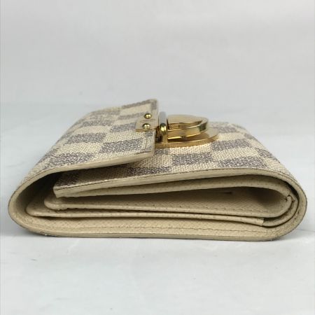  LOUIS VUITTON ルイヴィトン ダミエ アズール ポルトフォイユ・ジョイ 三つ折り財布 N60030 アイボリー