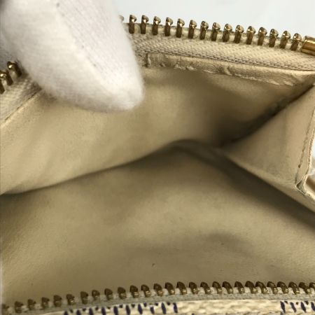  LOUIS VUITTON ルイヴィトン ダミエ アズール ポルトフォイユ・ジョイ 三つ折り財布 N60030 アイボリー