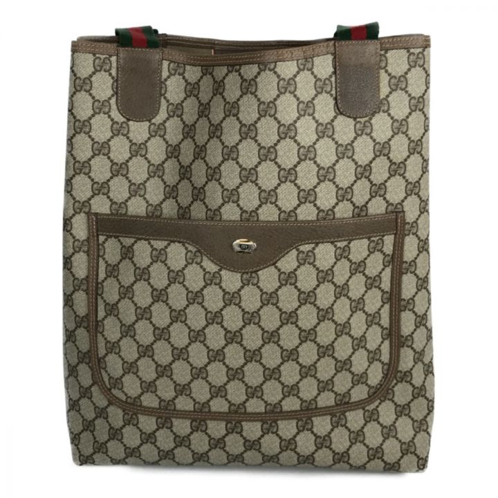 GUCCI グッチ オールドグッチ GG柄 シェリーライン トートバッグ 39.02.003.｜中古｜なんでもリサイクルビッグバン