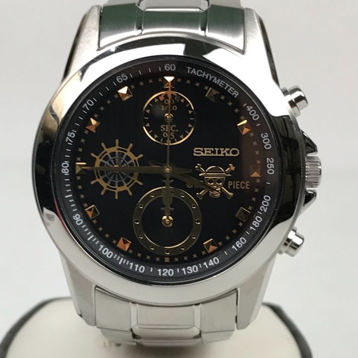 SEIKO×ONE PIECE セイコー ワンピース 15th コラボ クロノグラフ メンズ腕時計  7T92-HAS0｜中古｜なんでもリサイクルビッグバン