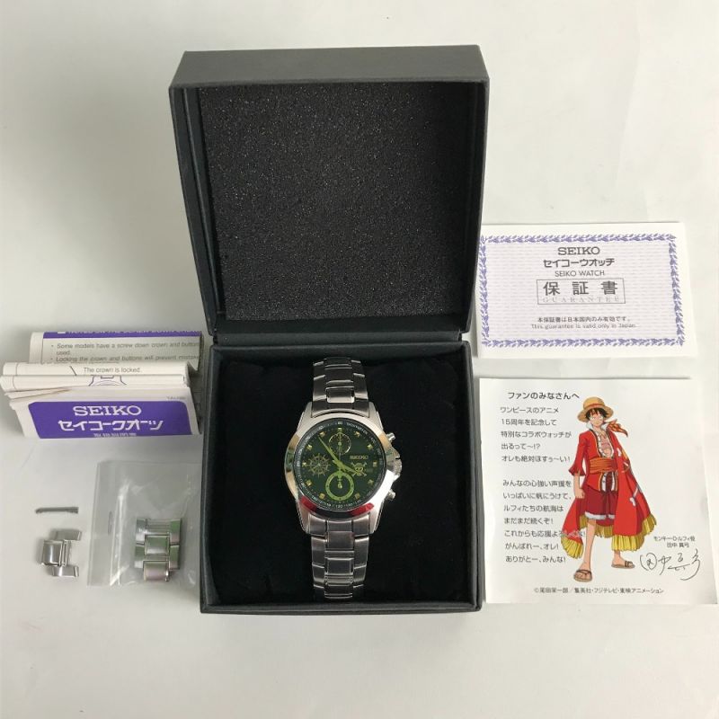 中古】 SEIKO×ONE PIECE セイコー ワンピース 15th コラボ クロノ