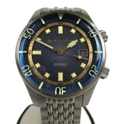 ■■ SPINNAKER スピニカー ブラッドナー インナーベゼル 自動巻き メンズ腕時計 ブルー SP-5062 Aランク