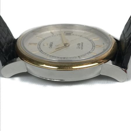  OMEGA オメガ DeVille デビル プレステージ 自動巻き レザー メンズ腕時計 1108