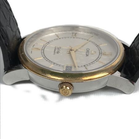  OMEGA オメガ DeVille デビル プレステージ 自動巻き レザー メンズ腕時計 1108