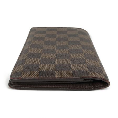 中古】 LOUIS VUITTON ルイヴィトン ダミエ ポルトフォイユ・ブラザ 二