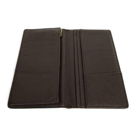  LOUIS VUITTON ルイヴィトン ダミエ ポルトフォイユ・ブラザ 二つ折り長財布  N60017 ブラウン TS1132