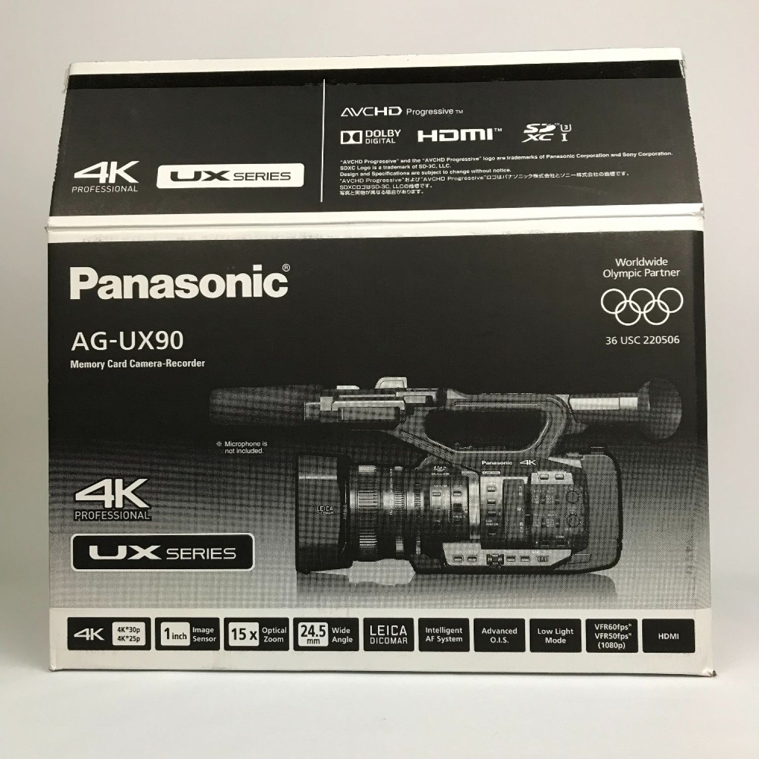 中古】 Panasonic パナソニック ビデオカメラ 4K 業務用 通電時間4時間