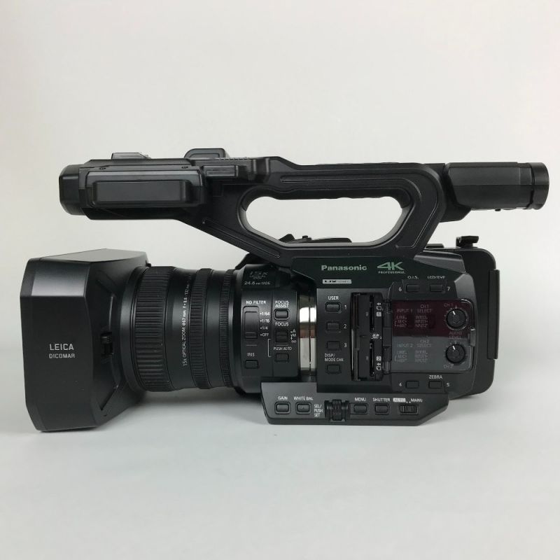 中古】 Panasonic パナソニック ビデオカメラ 4K 業務用 通電時間4時間 