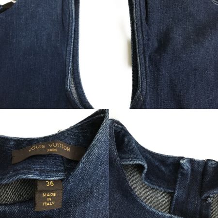  LOUIS VUITTON ルイヴィトン デニム ワンピース サイズ36 ブルー