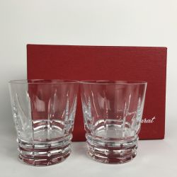 ■■ Baccarat バカラ アルルカン ロックグラス ペアグラス 箱付 Sランク