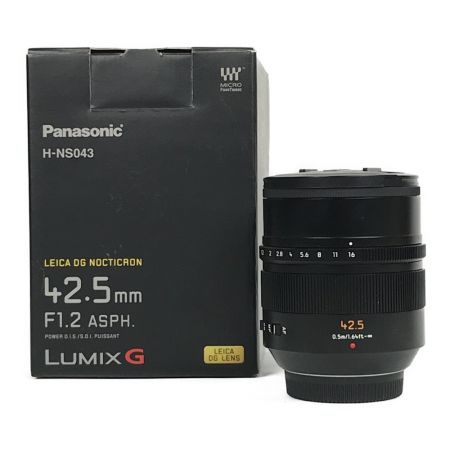  Panasonic LUMIX LUMIX G LEICA DG NOCTICRON 42.5mm パナソニック ライカ レンズ H-NS043