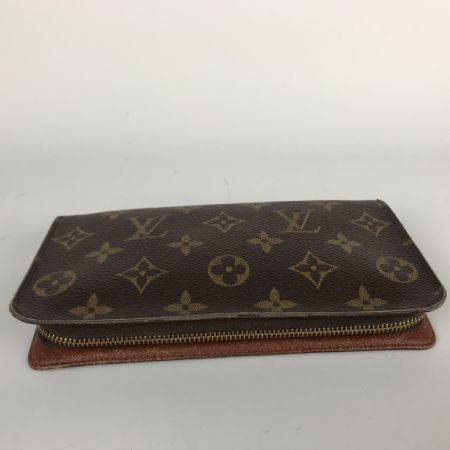  LOUIS VUITTON ルイヴィトン モノグラム ポルト モネ・ジップ ラウンドファスナー 長財布  M61727 ブラウン