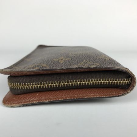  LOUIS VUITTON ルイヴィトン モノグラム ポルト モネ・ジップ ラウンドファスナー 長財布  M61727 ブラウン