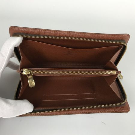  LOUIS VUITTON ルイヴィトン モノグラム ポルト モネ・ジップ ラウンドファスナー 長財布  M61727 ブラウン