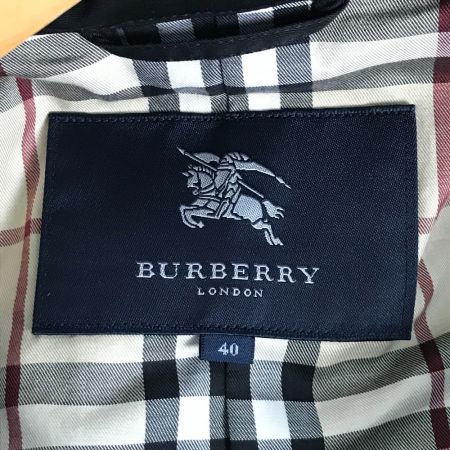  BURBERRY LONDON バーバリーロンドン トレンチコート 裏地チェック柄 FRD43-195-09 ブラック