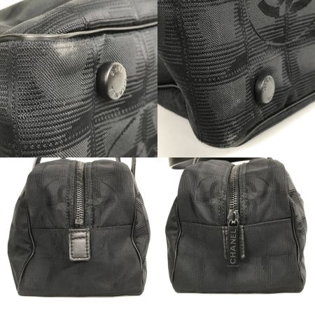  CHANEL シャネル ニュートラベルライン ミニボストンバッグ ギャランティー付き 6854113 ブラック