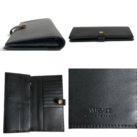  VERSACE ベルサーチ タテメデューサ 長財布 ヴェルサーチ 箱 布袋付き  1002898 1A02150 ブラック