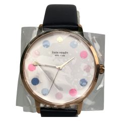  Kate Spade ケイトスペード Metro Makeup Pallete レディース腕時計 箱付 KSW9027 ホワイト Sランク
