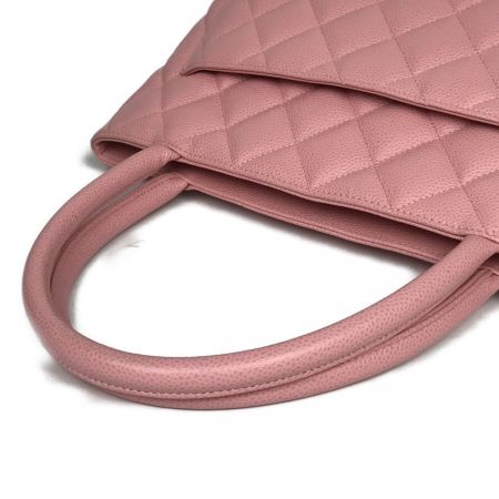  CHANEL シャネル マトラッセ 復刻トートバッグ レザー ココマーク 布袋 ギャランティカード付  1804 ピンク