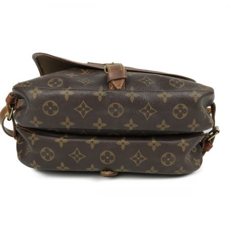  LOUIS VUITTON ルイヴィトン モノグラム ソミュール30 ショルダーバッグ M42256 ブラウン
