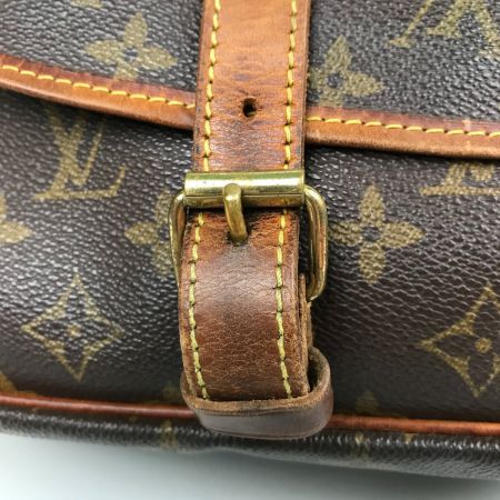 LOUIS VUITTON ルイヴィトン モノグラム ソミュール30 ショルダーバッグ M42256 ブラウン