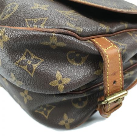  LOUIS VUITTON ルイヴィトン モノグラム ソミュール30 ショルダーバッグ M42256 ブラウン