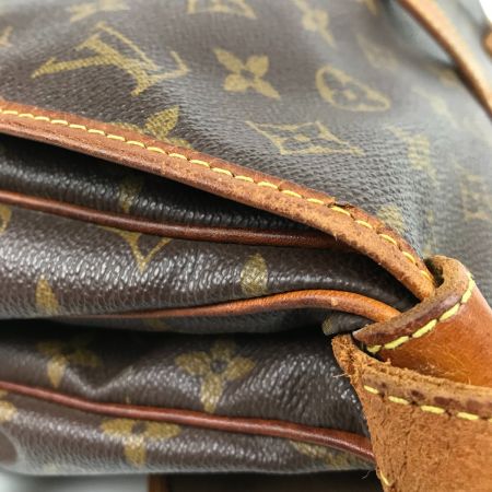  LOUIS VUITTON ルイヴィトン モノグラム ソミュール30 ショルダーバッグ M42256 ブラウン