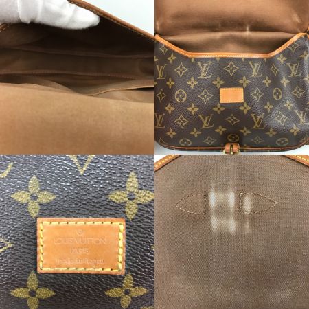  LOUIS VUITTON ルイヴィトン モノグラム ソミュール30 ショルダーバッグ M42256 ブラウン