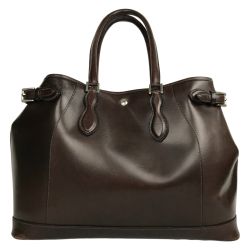 ■■ WILD SWANS DRUCKER ワイルドスワンズ ドラッカー トートバッグ レザー ダークブラウン Bランク