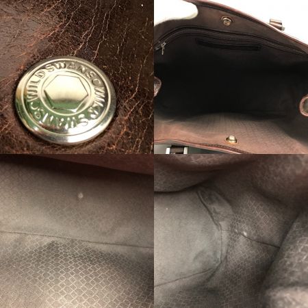  WILD SWANS DRUCKER ワイルドスワンズ ドラッカー トートバッグ レザー ダークブラウン