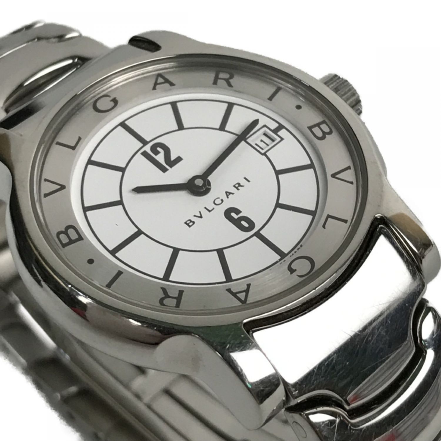ブルガリ 腕時計 ソロテンポ ST29S SS 白