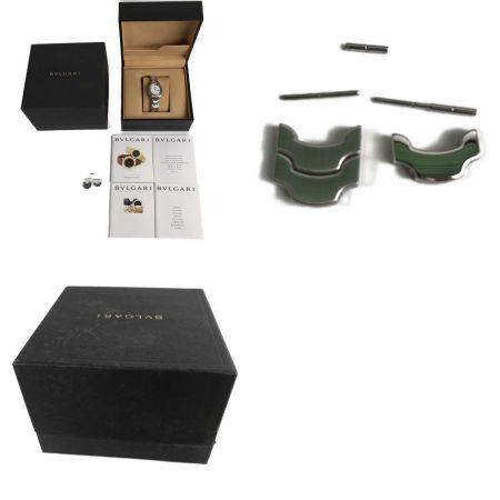  BVLGARI ブルガリ ソロテンポ 白文字盤 クォーツ デイト レディース腕時計 ST29S